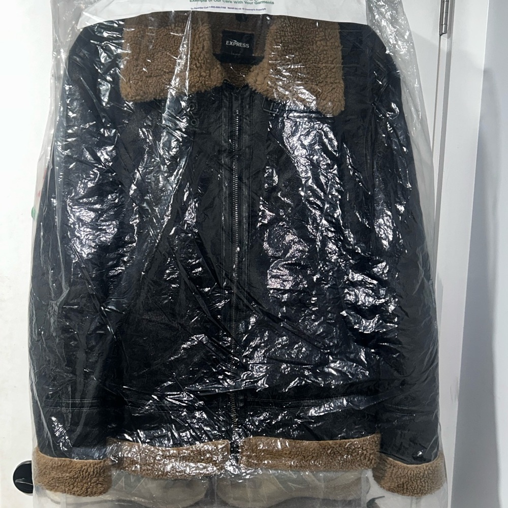 Express Men’s Brown Leather Jacket